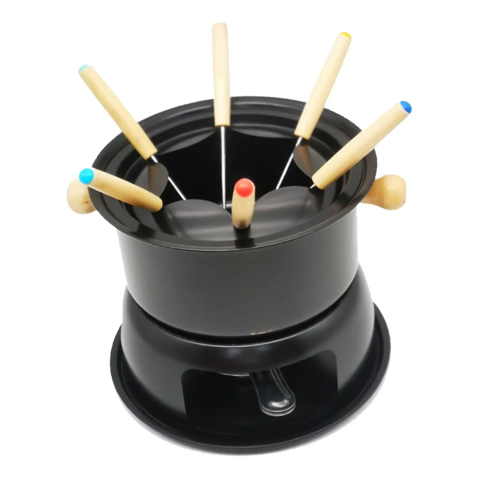 Multifunctional Fondue Maker Set with 6 Forks for Chocolate Ice Cream Cheese