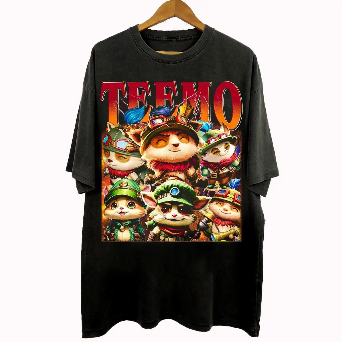 Vintage 90s Bootleg Style Teemo Arcane T-Shirt, Teemo Arcane League of Legends Gifts For Man And Women Unisex T-Shirt