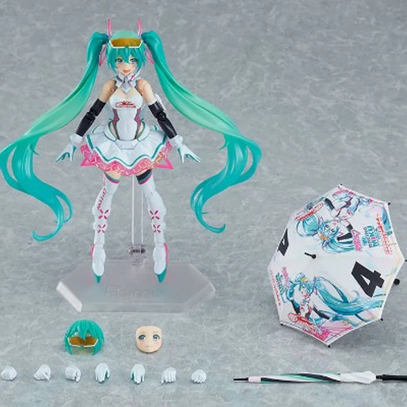 GSC Original FIGMA SP-138 Racing Miku 2021 145mm Anime figuras de acción juguetes para niños regalo de Navidad adornos de modelos coleccionables