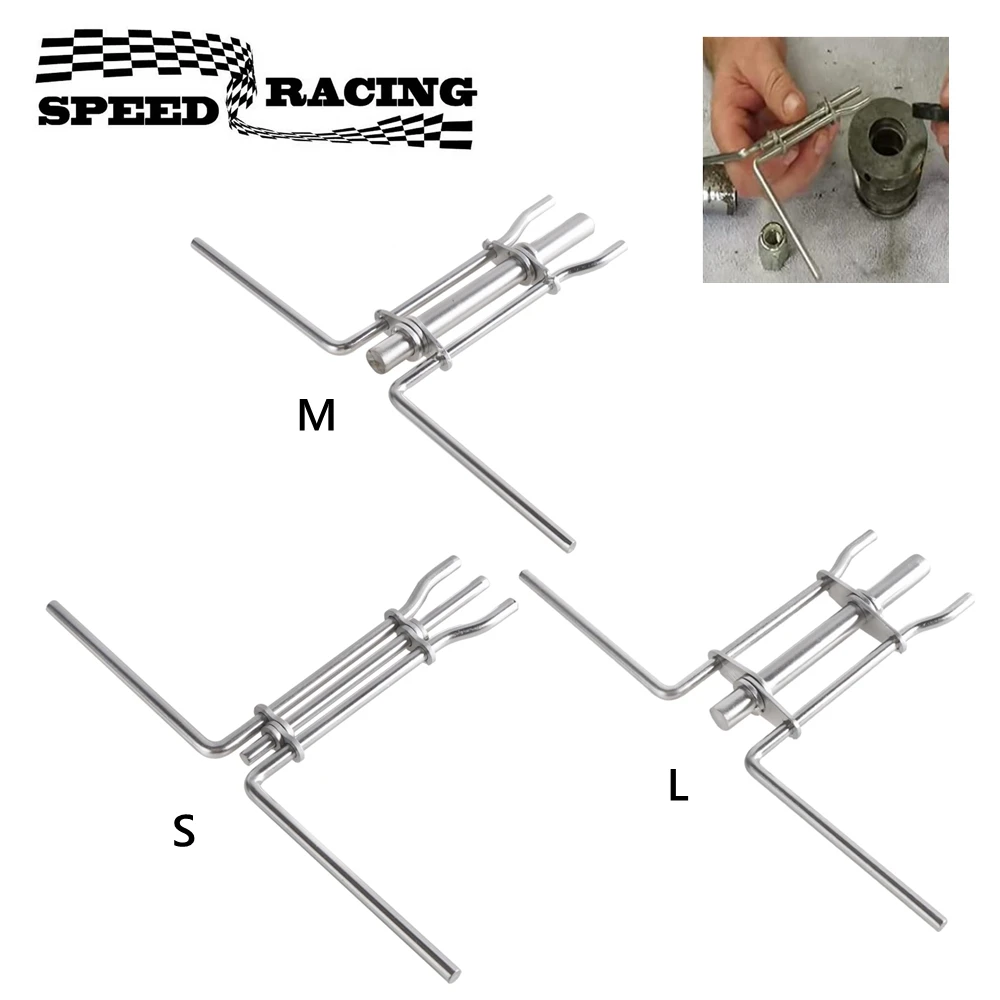 S/M/L Hydraulic Cylinder Piston Rod Seal U-cup Installer Tool 3pcs Boost Controller Repair Tool Universal Auto Accessories