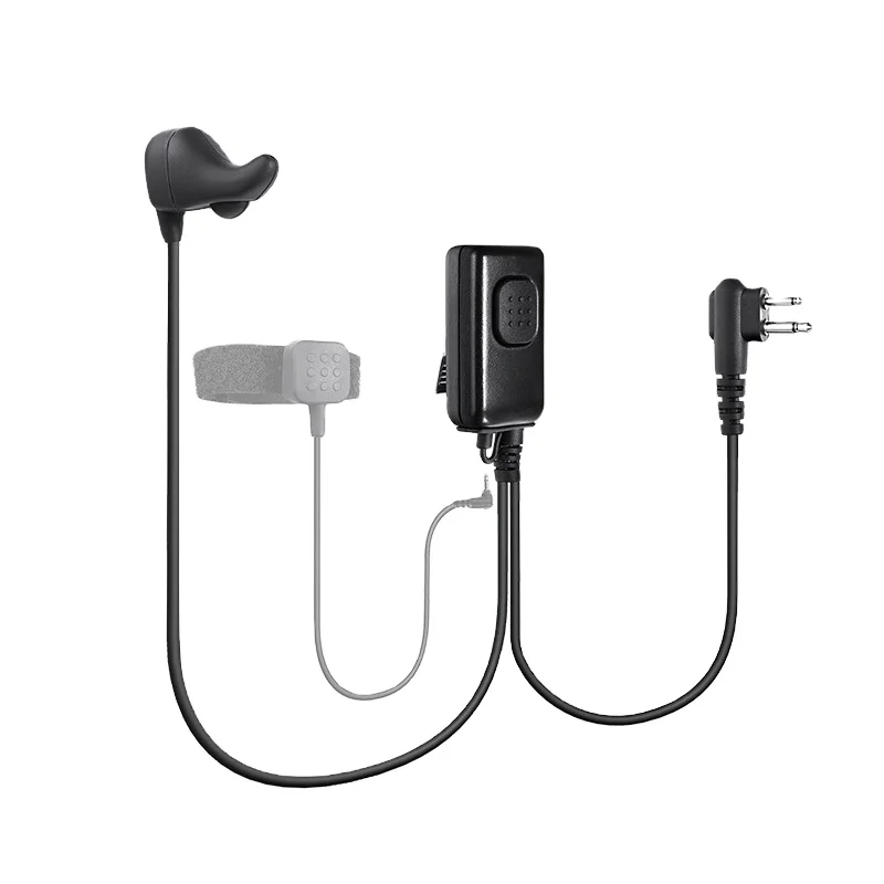 Raytalk Em-5030 Ptt Ear Bone Conduction Headphones Earphone Headset Walkie Talkie for M-t-r-la 2 Pin Earpiece
