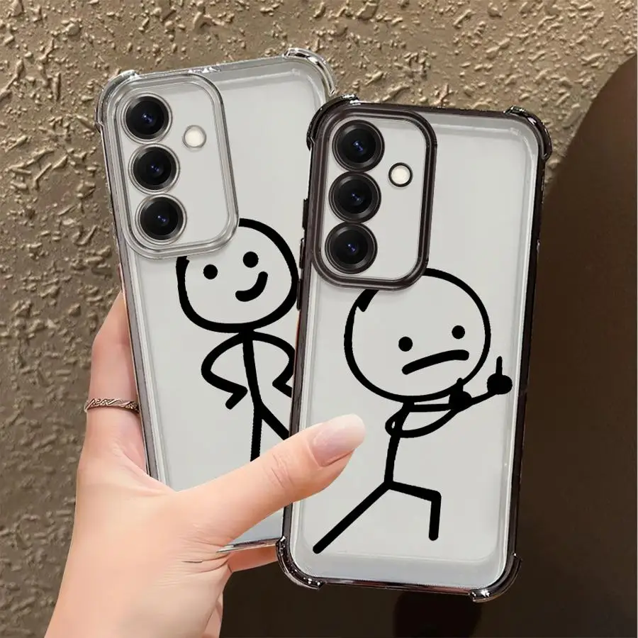 حافظة لهاتف سامسونج جالاكسي A52 A17 A15 A13 A25 A16 A26 A24 A35 A36 A33 A21s غطاء ناعم