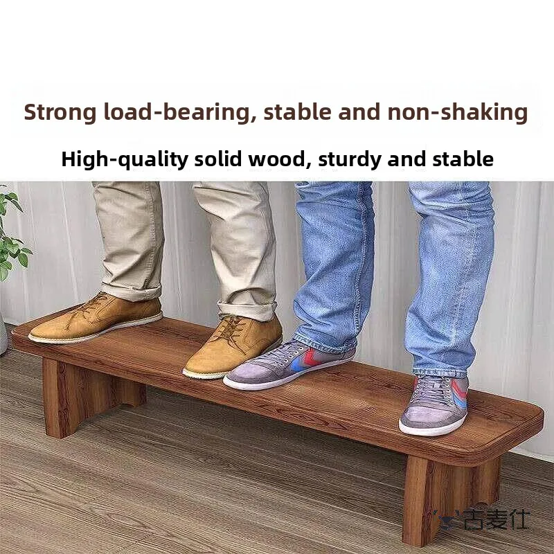Corrosion Resistant Wood Bench Indoor Outdoor Garden Plant Rack Storage Organizer Low Footstool for Changing Shoes