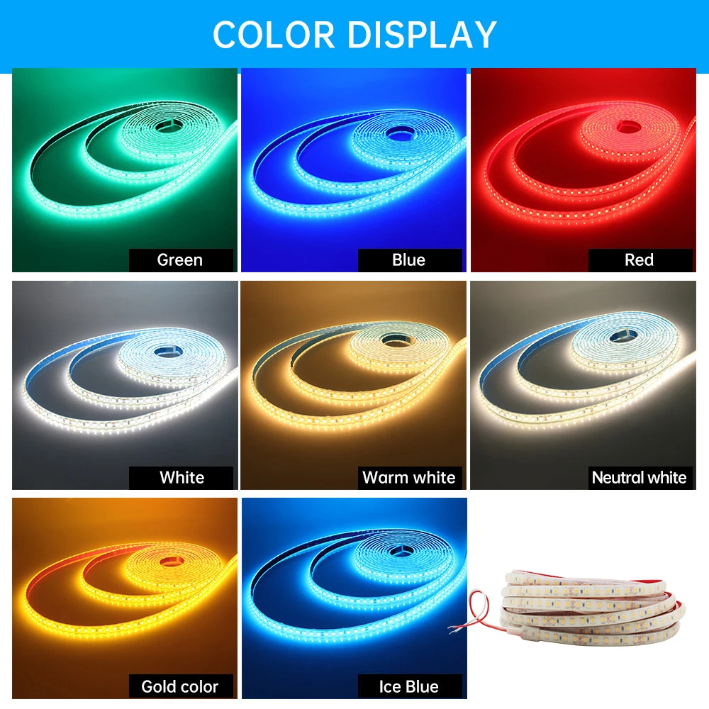 DC 24V IP68 Waterproof LED Strip Light 2835 High Quality Underwater Outdoor Satety Flexible LED Tape 120Leds Ribbon for Pool