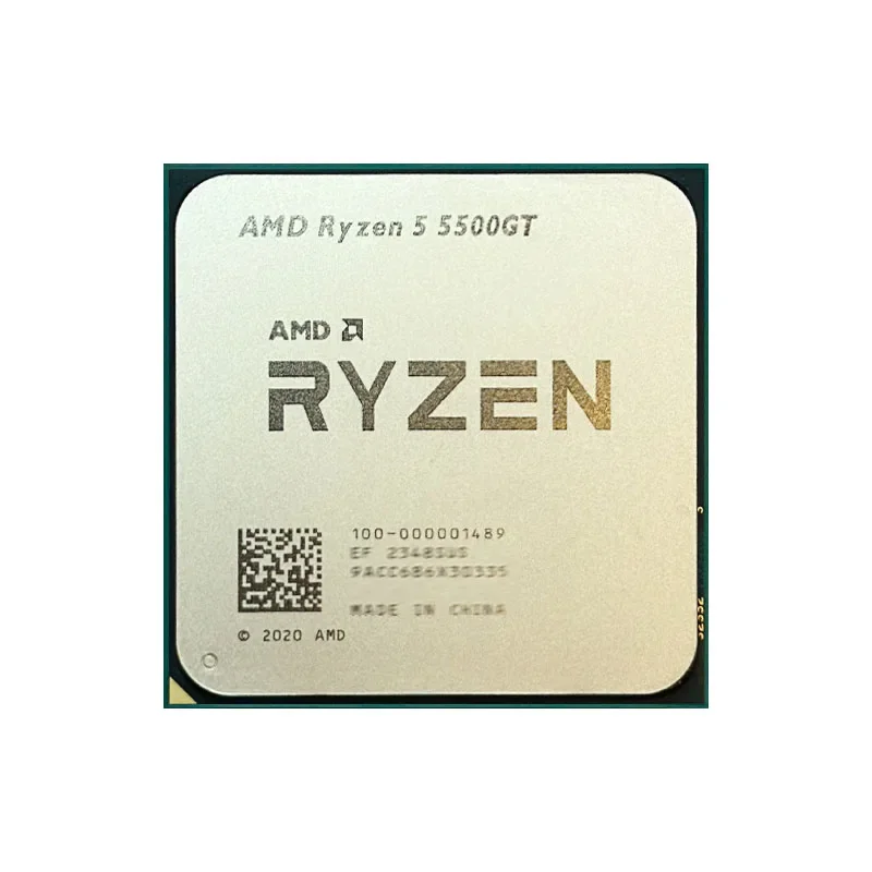 AMD Ryzen 5 5500GT R5 5500GT New 3.9GHz Six-Core Twelve-Thread 65W CPU L3=16M 100-000001489 Socket AM4 but no fan