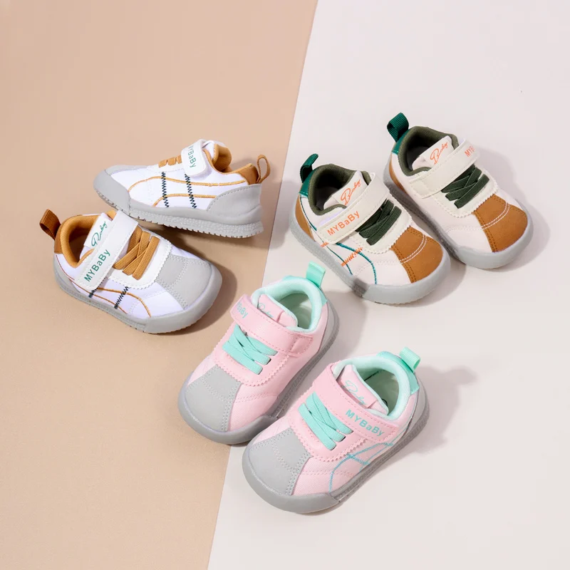 Spring & Autumn Boy Girl Casual Fashion Design Sneakers Kids Flat Baby Toddler Outdoor Anti Slip Comfortable Children Shoes BM09