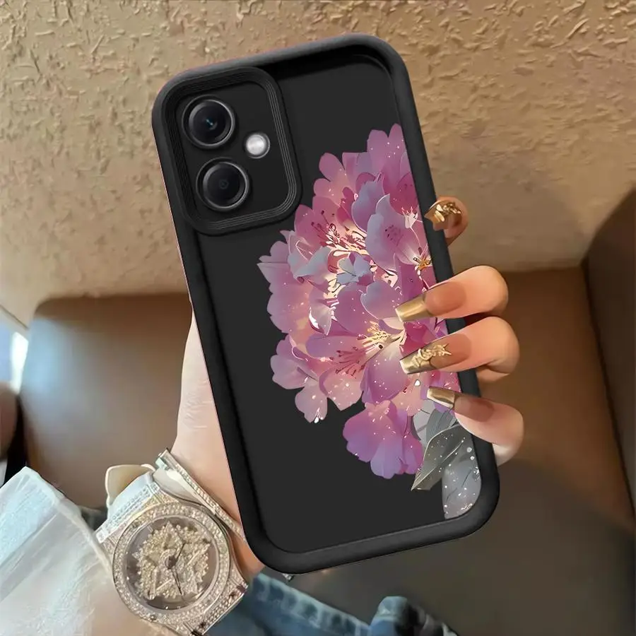 حافظة هاتف لهاتف Xiaomi Redmi 12 A3 A4 13 A1 A2 Plus غطاء ناعم بنمط اللوتس الكرتوني