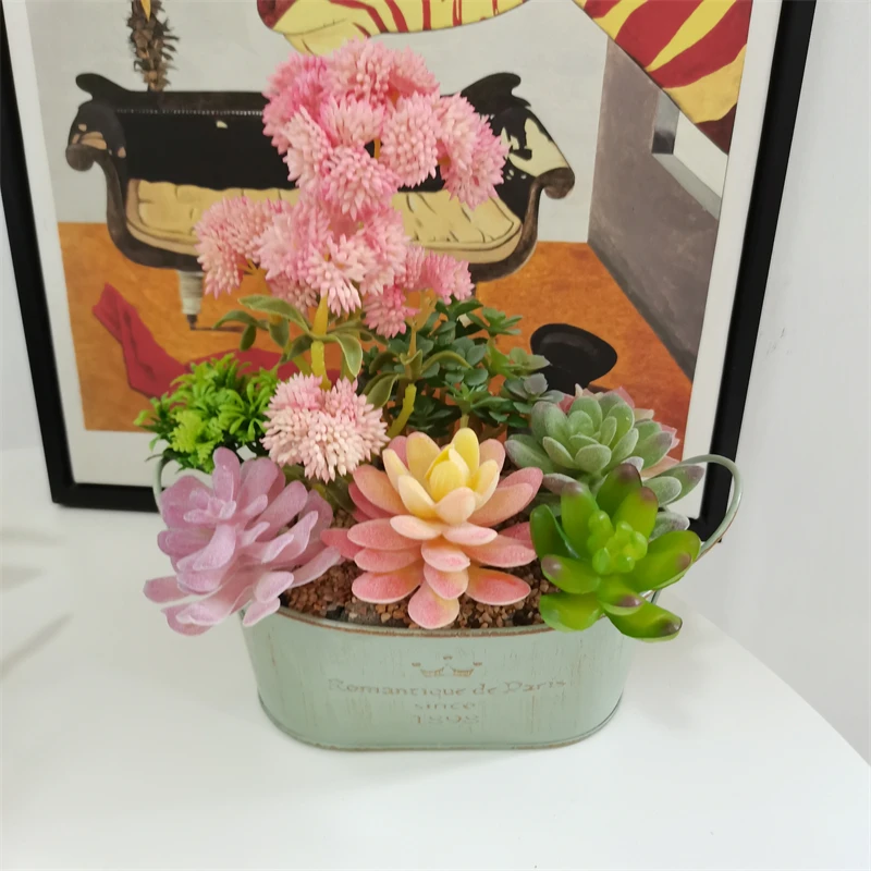 

Simulation Succulent Plant Decoration Fake Green Plant Indoor Set Shooting Props Home Decor Hoja Artificial Decoracion