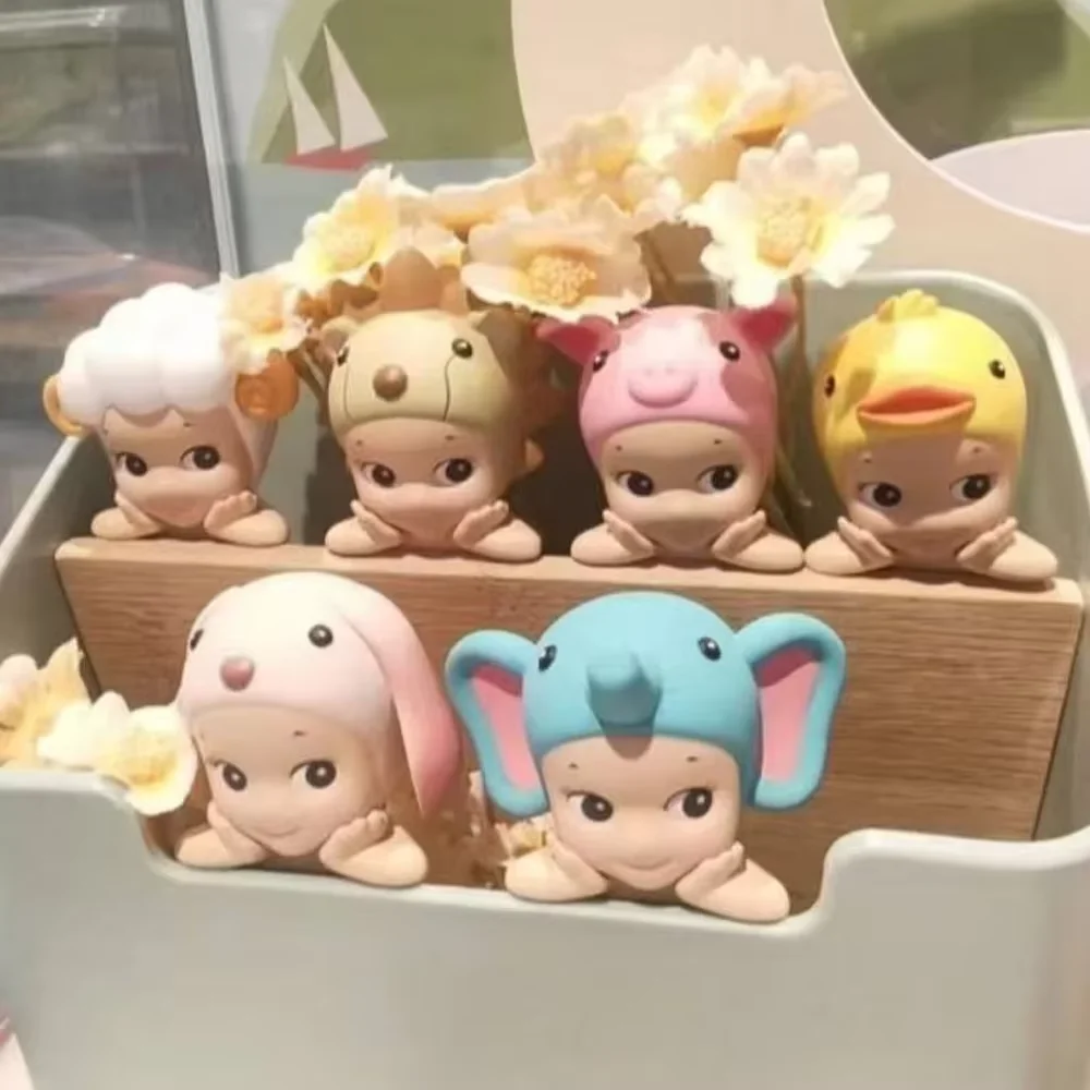Cute Animal and Fruit Series Doll Anime Figures Blind Box 8cm Action Figure Car Ornament Children Gift Decoration