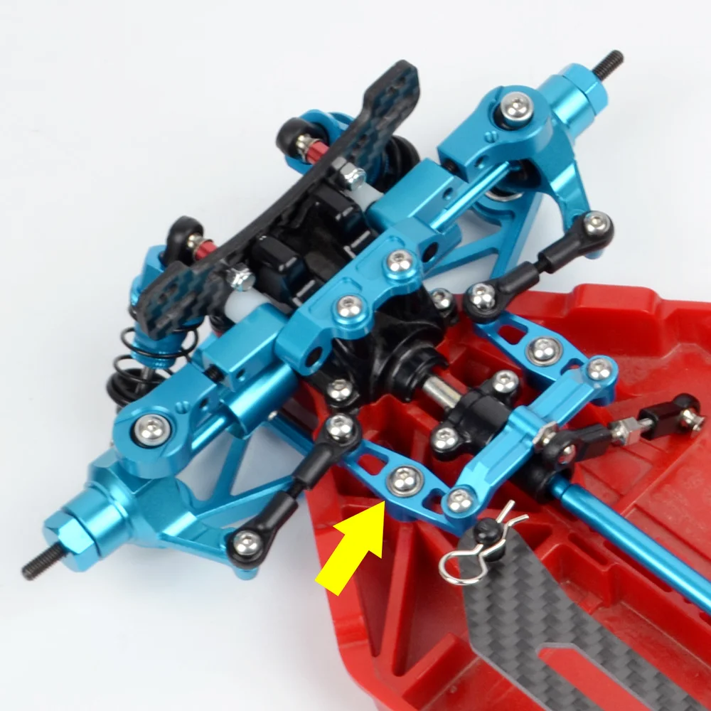 

Aluminum Ball Bearing Crank Steering Set for Tamiya TT02 TT-02D Upgrades Parts
