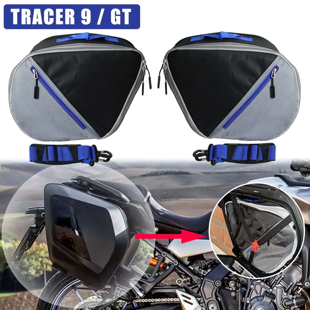 For Tracer 9 / 900 Motorcycle Parts Liner Inner Luggage Storage Side Box Bags Saddlebag For YAMAHA Tracer 9 Tracer9 GT 2020 2021