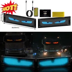 2pcs RGB LED Car Sign Animation LED Matrix Pixel Panel DIY Programmable Bluetooth App Control LED Panel Flexible Display Light