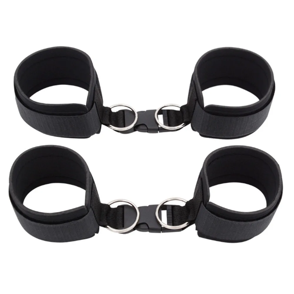 Couple Femdom Handcuffs Ankle Cuffs SM Bondage Alternative Bondage Buckle Handcuffs Set Sex Toys Adult Sex Toy