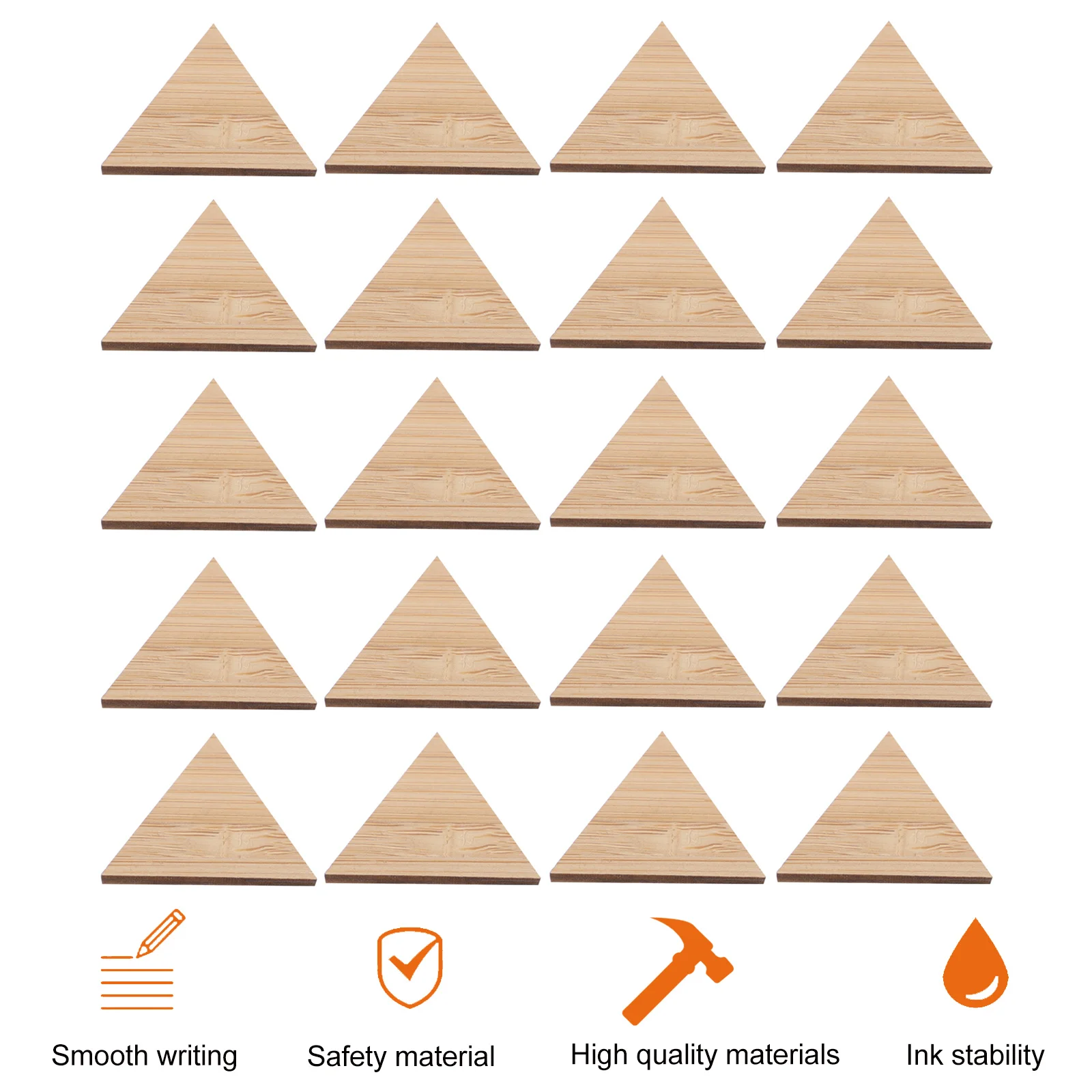 

5Pcs Triangle Bamboo Pieces Unfinished DIY Blank Slices Craft Hanging Decorations Unfinished Bamboo Slices DIY Painting Pieces