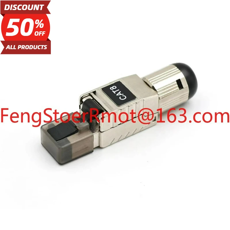 Cat7 Cat6 Cat8 Plug RJ45 Shielded Modular Crystal Head RJ45 Connector High Speed Cable Connection Tool Less 10Gbps 50U Alloy