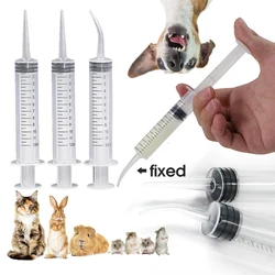 1-5PCS 12ml Elbow Through Manual Feeding Plastic Syringe Needleless Breast Feeding Medicine Feeder Adjustable Dose Bird Parrot