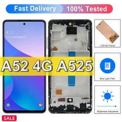 AMOLED TFT A52 Screen for Samsung Galaxy A52 A525F 525F/DS Lcd Display Touch Screen Digitizer for Samsung A52 4G Display +Frame