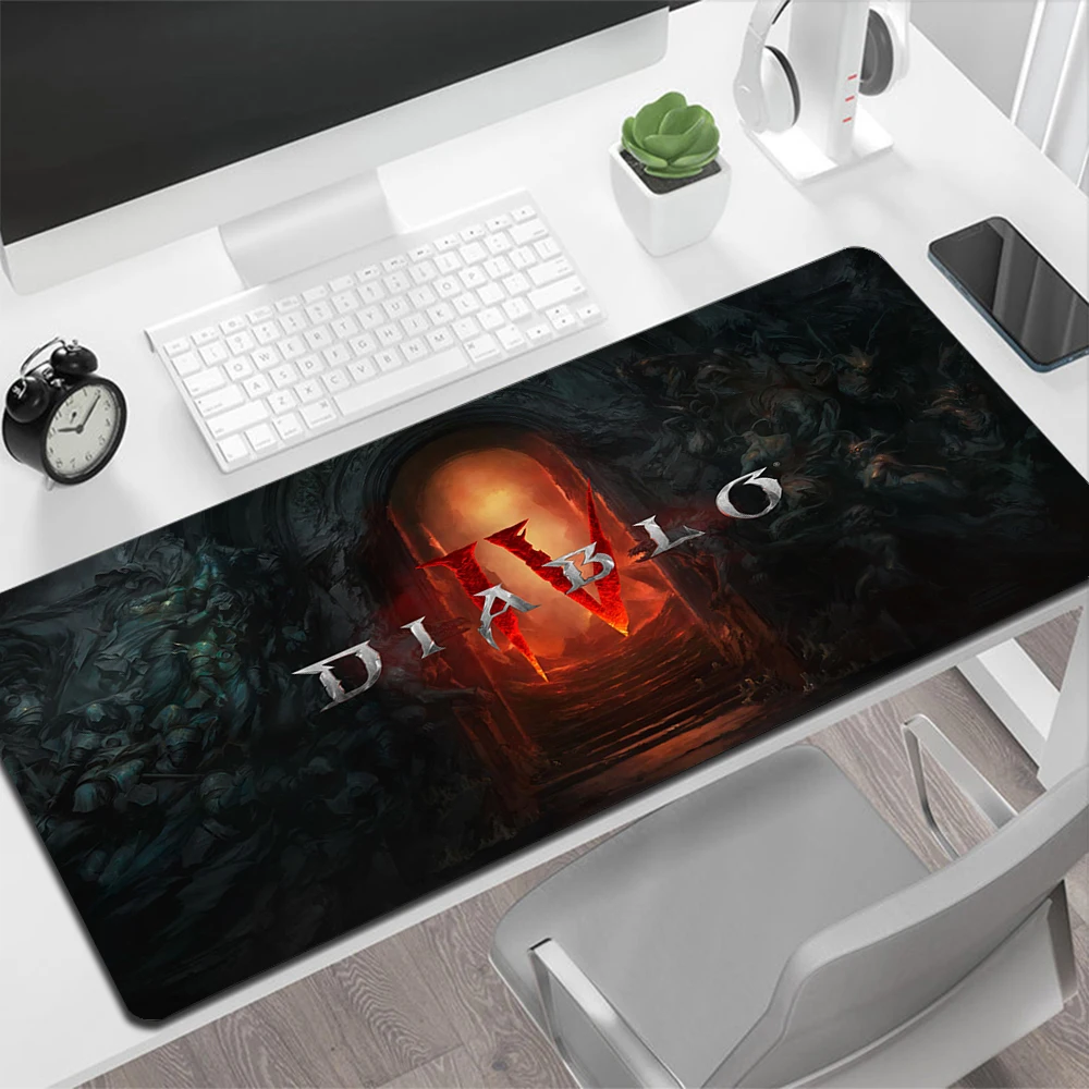 Diablo 4 Gaming Mouse Pad Large Mouse Pad PC Gamer Computer Mouse Mat Big Mousepad Silicone Carpet Keyboard Desk Mat Mause Pad