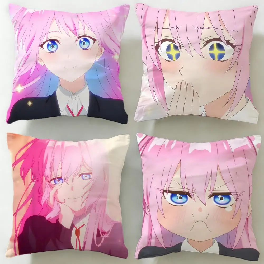 anime Shikimori’s Not Just a Cutie Cushion Cover Soft & Easy-Wash Pillow Case – Versatile for Couch, Bed, Travel and Office