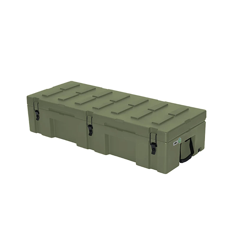 HM4935 LLDPE Cargo Case 122L Rugged Case Hard Plastic Rotomolded Tool Box Roof Rack Low Profile Quick Mount Bracket