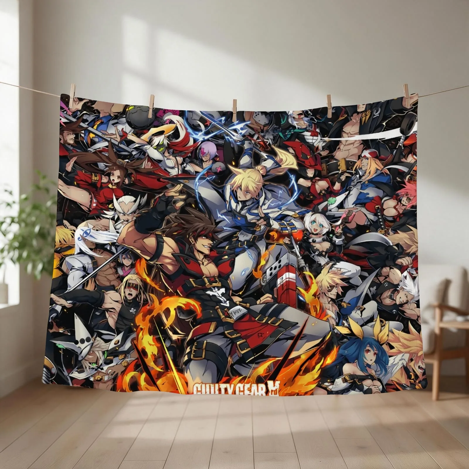 Guilty Gear Xrd Throw Blanket Camping Sofa Quilt for sofa Multi-Purpose Blankets