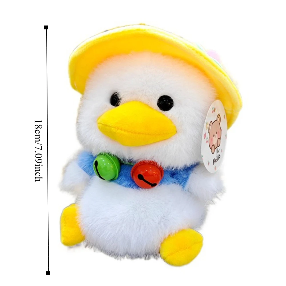 어린이 동반 인형 벨 모자 카피바라 인형 코끼리 너구리 팬더 봉제 장난감 애완 동물 18cm 토끼 봉제 인형 어린이 생일 크리스마스