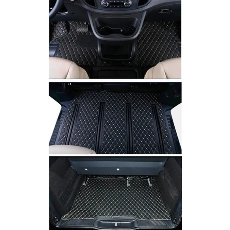 

Top quality! Custom full set car floor mats for Mercedes Benz V 250 2023-2015 7 8 seats durable waterproof carpets for V250 2021