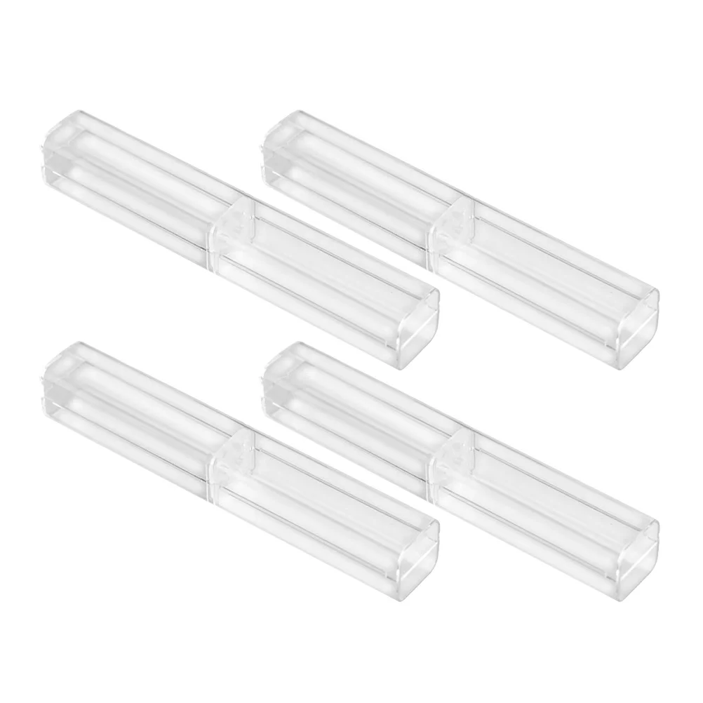 

4Pcs Pen Case Empty Small Pen Cases for Pens Gift Box Display Storage Clear Pencil Case Portable Organizer Tube