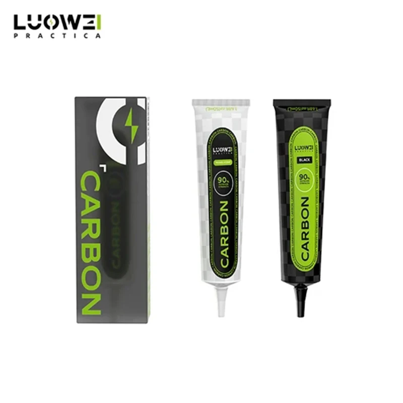 LUOWEI 탄소 섬유 접착제, 휴대폰 수리, 블랙 클리어 접착제, 휴대폰 LCD 수리, 좁은 테두리 화면 특수 접착제, 50ml