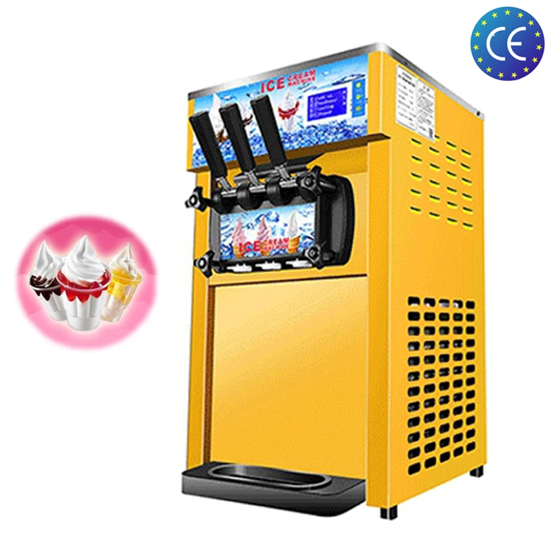 Más popular Máquina expendedora de helados de servicio suave Máquina expendedora de helados comercial de 3 sabores