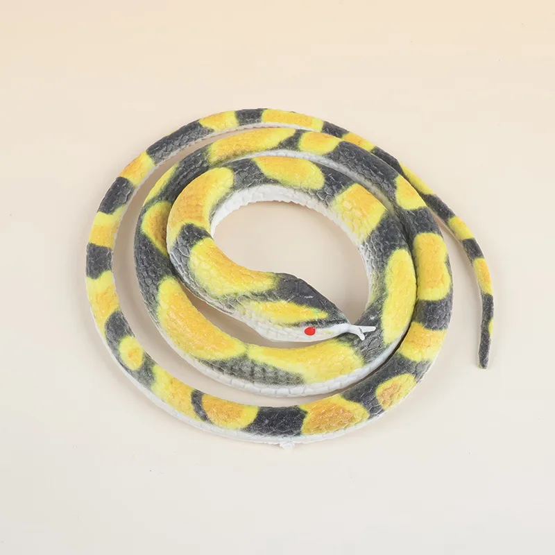 75 cm Simulazione Gomma Morbida Serpente Falso Giocattoli Novità Bambini Halloween Scherzo Giocattoli Serpente Realistico Scherzi Pratici Divertenti Puntelli