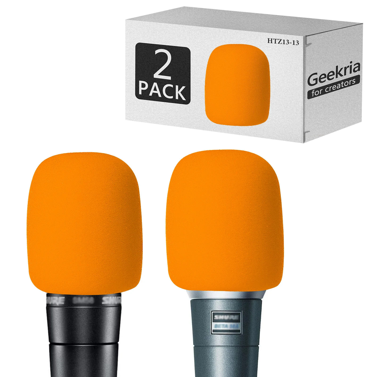 Geekria-喫煙者向けフォームウィンドスクリーン、shure mv7、sm58lc