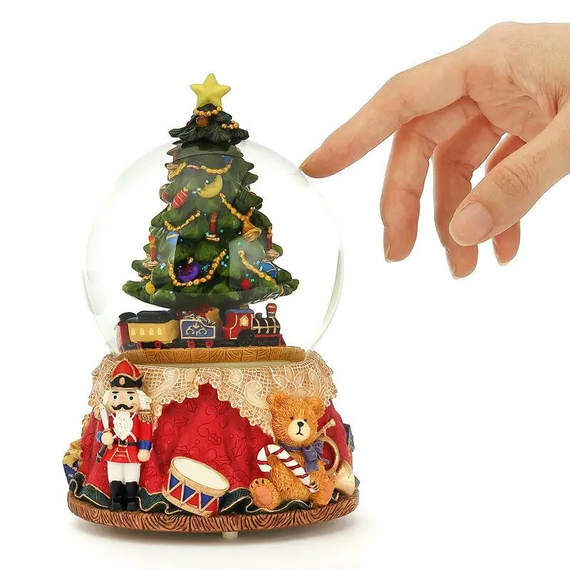Christmas gift music, music box, crystal ball  , birthday gift lights Christmas tree ornament