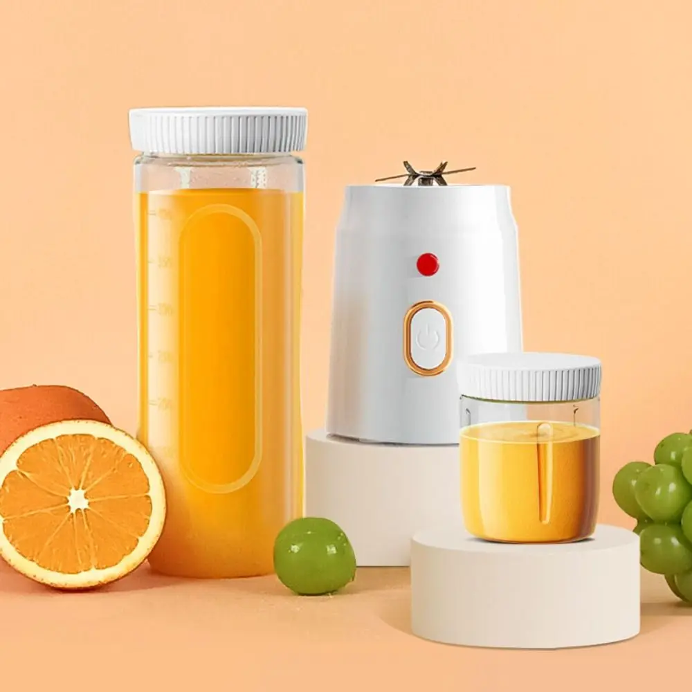 

USB Rechargeable Juicer Cup Electric Cordless Smoothie Blender Transparent Cup Body Mini Juicer Machine Baby Complementary Food