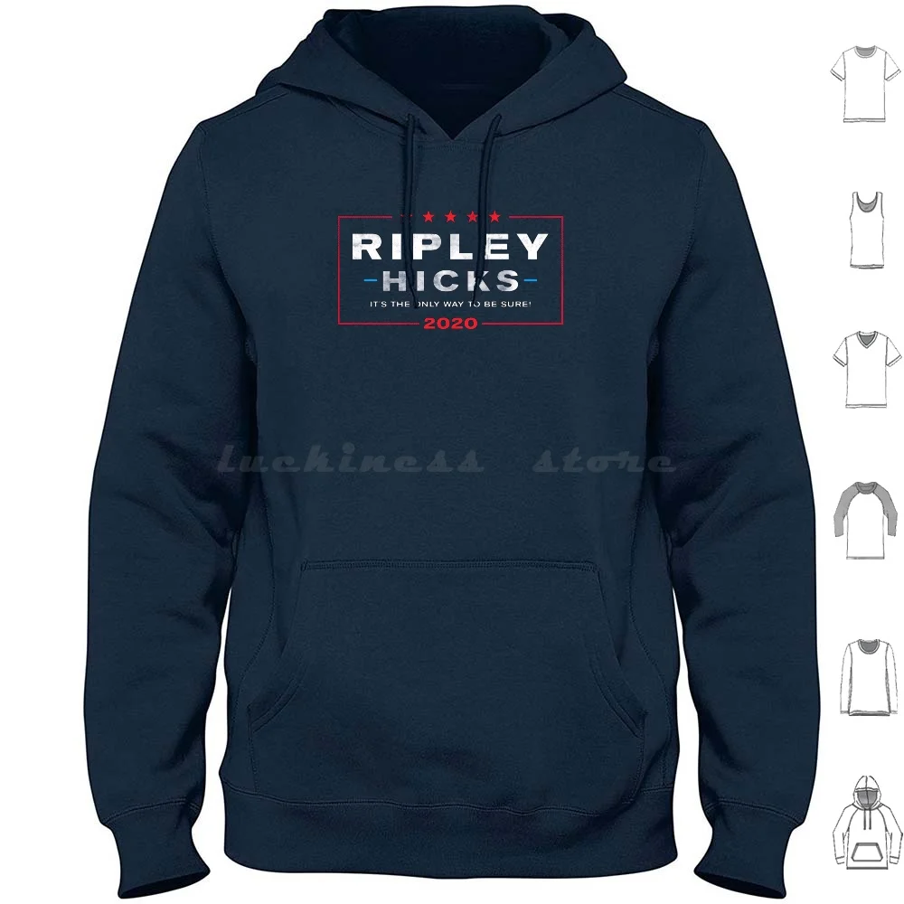 Ripley Hicks-Vote 2020 Hoodie cotton Long Sleeve For Face 19 Face Cover Mouth Vote 2020 Only Way To Be Sure Ripley Ellen Hicks