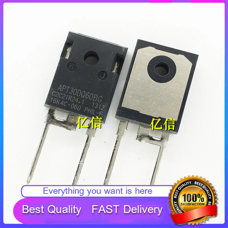 5Pcs/Lot New Original APT30DQ60BG IMPORTED FAST RECOVERY Diode TO247-2 Good Quality  In Stock
