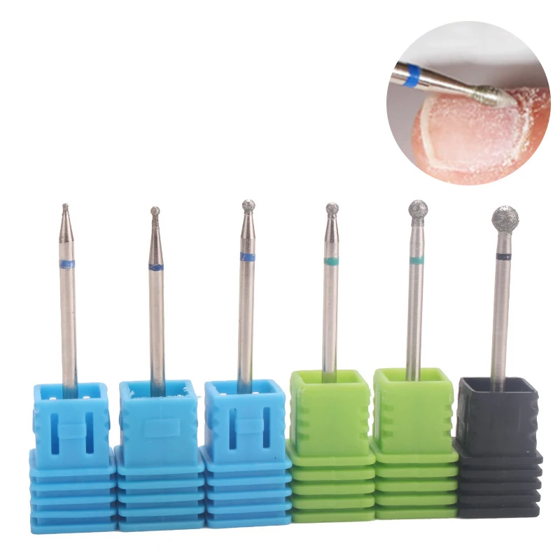 Nail Polishing Head, High-quality Diamond Sand, Spherical Electric Polishing Machine, Specialized Nail Removal Tool 1PC