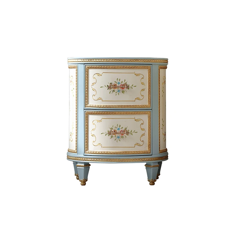 !@Durable Quality Royal Classic Wooden Nightstand Luxury Bedroom Furniture Bedside Table With Drawer