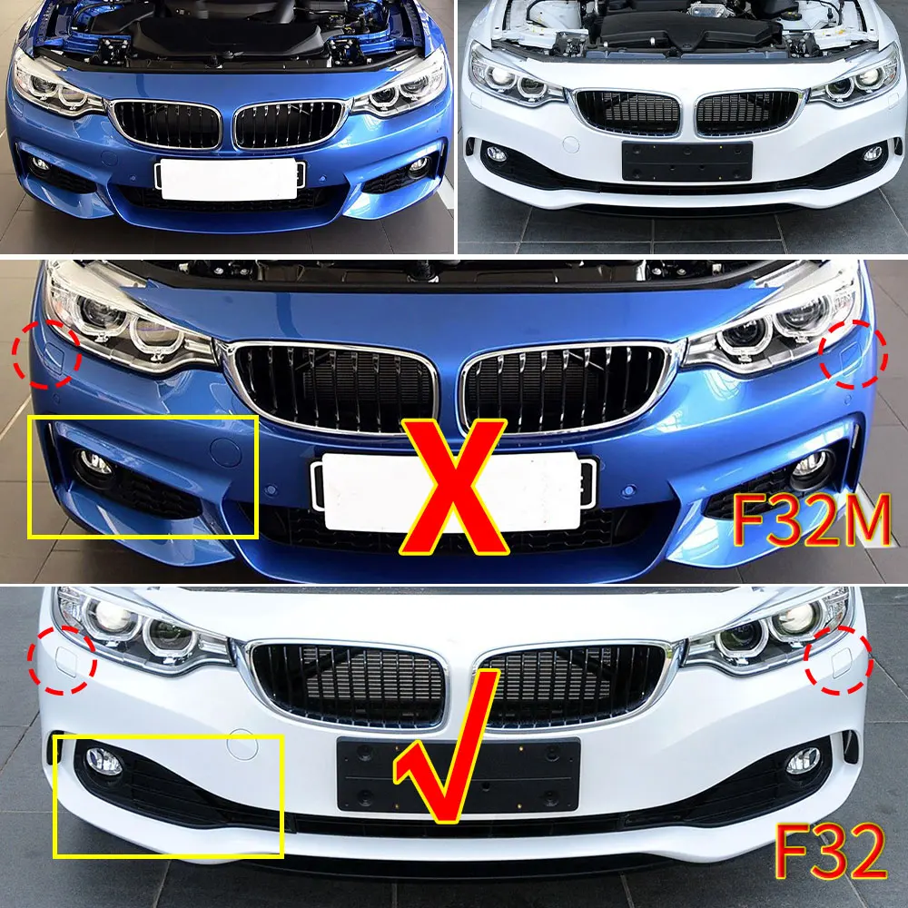 For BMW F32 F33 F36 Car Front Bumper Headlamp Headlight Cleaning Washer Nozzle Jet Cover Cap  For BMW 4 Series 420 425 430 440i