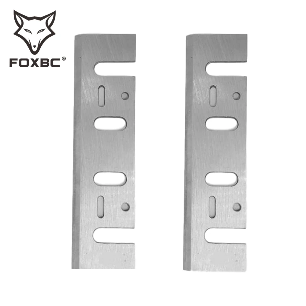 FOXBC 110mm HSS Rabot Lame 110mm x 29mm x 3mm pour interskol R-110/p110-01 Rabot Couteau Outil 4PCS