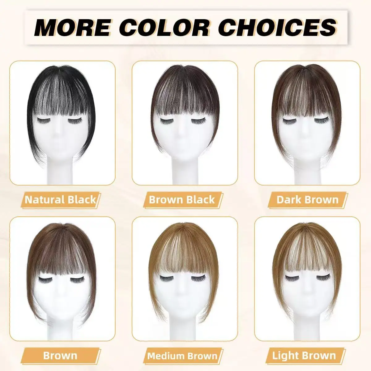 3D Air bangs wig for women 100% Human Hair Pieces French Style Bangs Clip-in Hair Bangs For Women