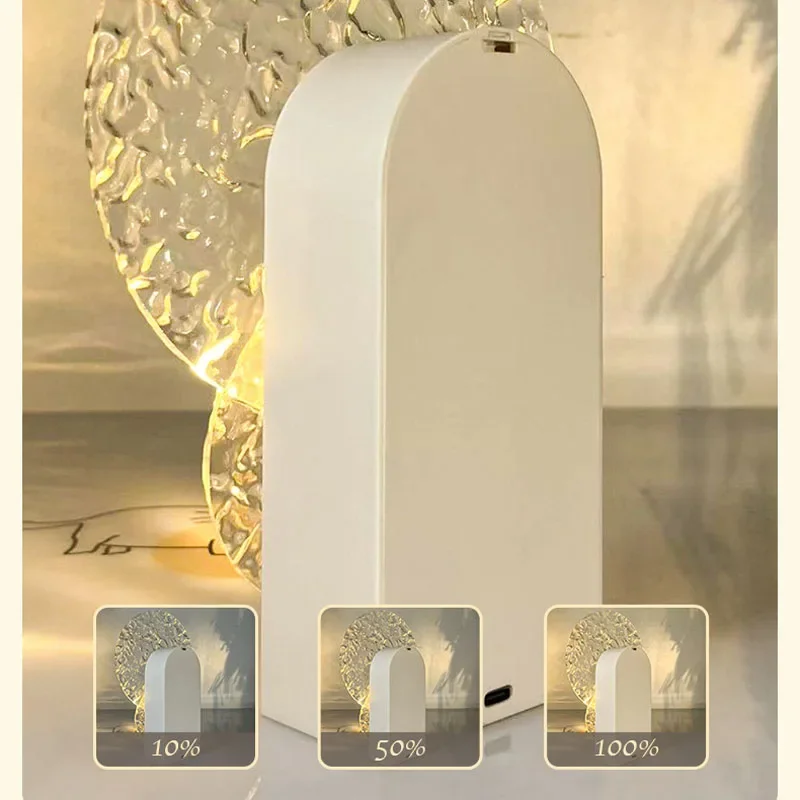 Xiaomi Sunset Lamp Night Light 3 Colors Rotating Water Ripple Touch Led Table Lamp For Bedroom  Decoration Children Gift