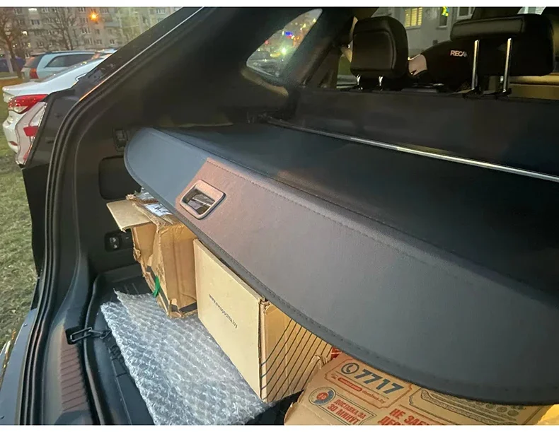 Rear Trunk Cargo Cover For Ford Edge 2016-2024 Shield Shade Curtain Partition Board Privacy Blinds Security Accessories