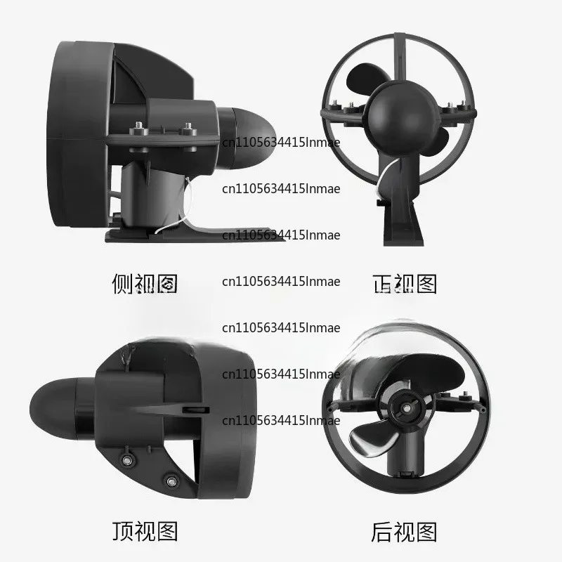 Kayak Propeller Underwater Thruster Surfboard Detachable Tail Fin Paddle Board, Fish Fin Paddleboard