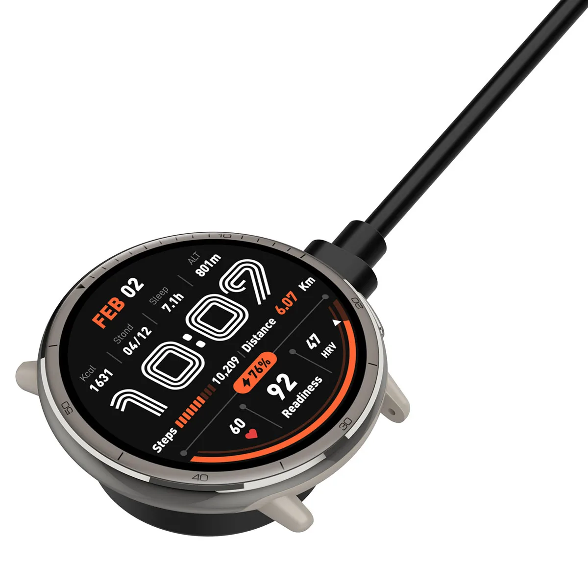 شاحن لساعة Amazfit Active 2/ Bip 6 الذكية، قاعدة شحن، كابل حامل، سلك مغناطيسي، بديل شحن USB #4