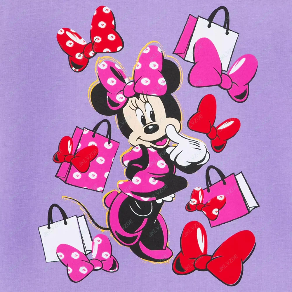 New Hot Sale Disney Minnie Mouse Fashion T-Shirt for Girls Women Adults Casual Top Fan Holiday Present Short sleeve T-Shirts