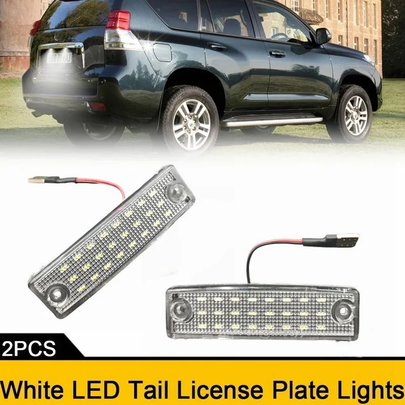

For 1996-2022 Toyota 4Runner for 2008-2019 Toyota Sequoia White LED License Plate Light Tag Lamp 6000K Bright