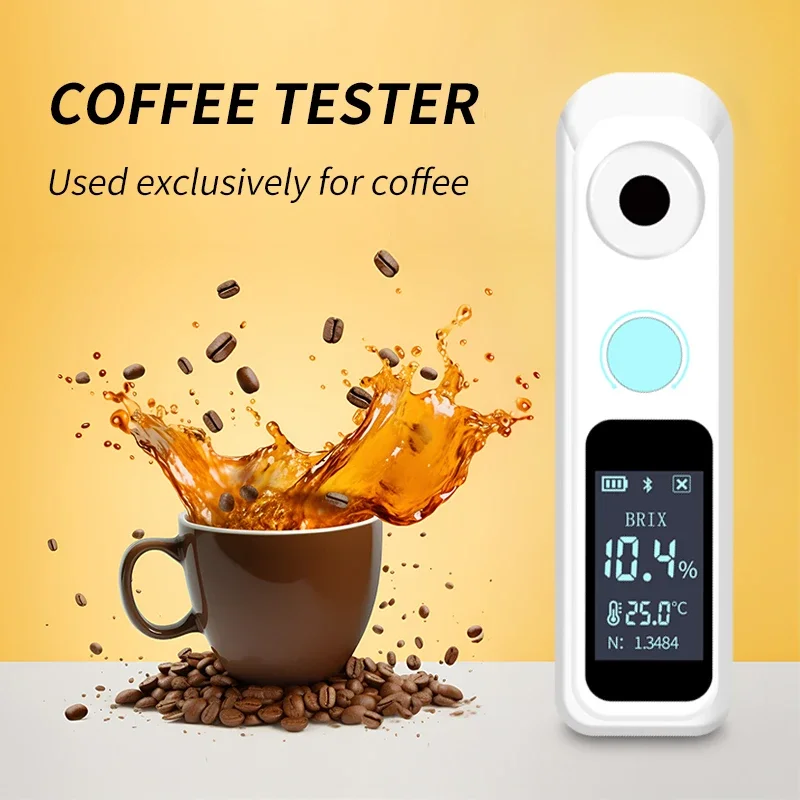 IP67 Digital Brix  Sugar Meter 0~35% refractometer Brix Meter accuracy 0.1% Coffee Fruit Juice Beverage Tester