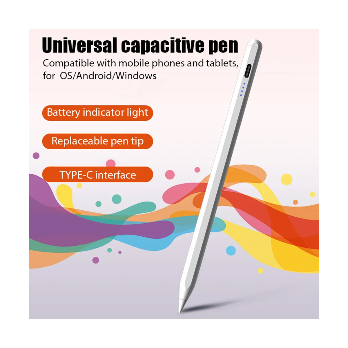 Universal Active Stylus Pen for Android IOS Windows Touch Pen for IPad/Apple/Pencil/Huawei/Lenovo/Samsung Tablet Pen