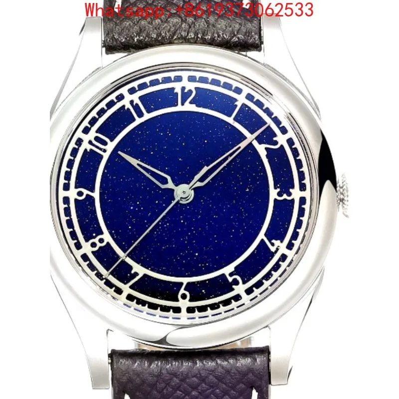 Customized 2026 New Gem Plate Watch Mechanical Watch Blue Sandstone Green Sandstone Star
